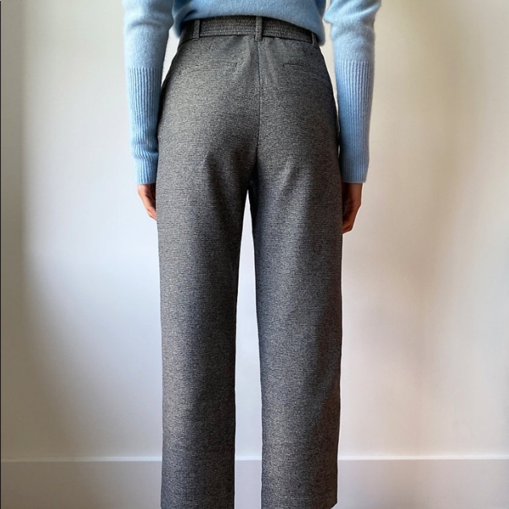 Aritzia Wilfred Jallade Gray Tie Front Cropped Tapered Leg Wool Pants - Picture 6 of 16